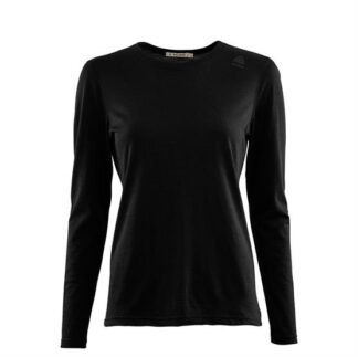 Aclima Lightwool Undershirt Long Sleeve Woman, Jet Black - Aclima