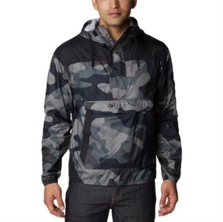 Columbia Challenger Windbreaker Mens, Black Mod Camo - Columbia Sportswear