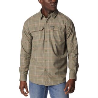 Columbia Silver Ridge 2.0 Plaid L/S Shirt Mens, Stone Green - Columbia Sportswear