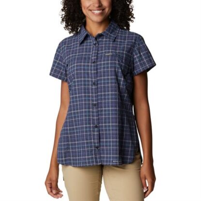 Columbia Silver Ridge Novelty S/S Shirt Womens, Nocturnal - Columbia Sportswear