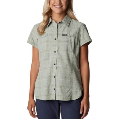 Columbia Silver Ridge Novelty S/S Shirt Womens, Safari Elevation - Columbia Sportswear