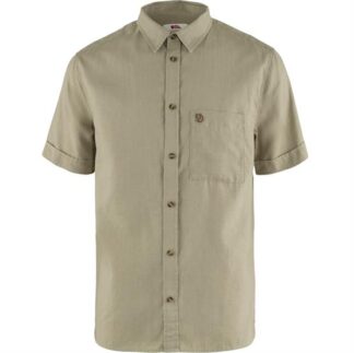 Fjällräven Ãvik Travel Shirt S/S Mens, Sand Stone - Fjällräven