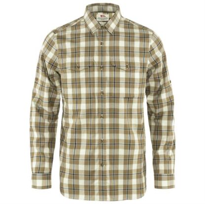 Fjällräven Singi Flannel Shirt L/S Mens, Buckwheat Brown / Green - Fjällräven