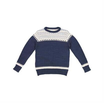 Fuza Wool Alp Sweater, Midnight Blue - Fuza Wool