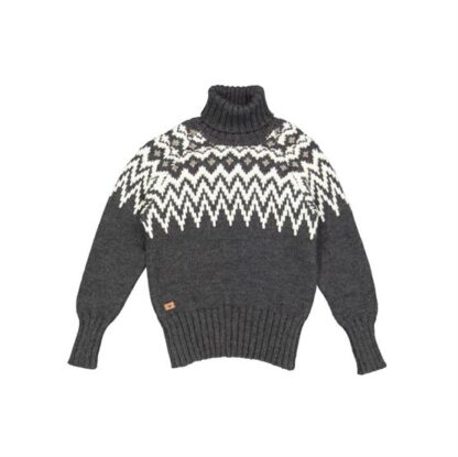 Fuza Wool Gavi Sweater, Coal - Fuza Wool