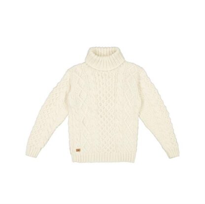 Fuza Wool Princess Sweater, White - Fuza Wool