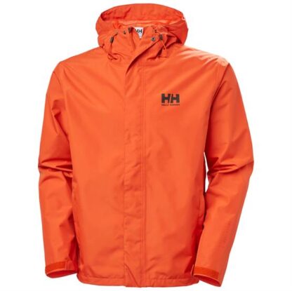 Helly Hansen Mens Seven J Jacket, Patrol Orange / Black - Helly Hansen