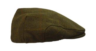 Tweed Country sixpence hat, mørk grøn - Walker & Hawkes