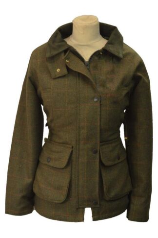 Ladies Tweed Country Jacket, mørk grøn - Walker & Hawkes