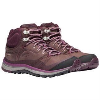 Keen Womens Terradorra Leather Mid WP, Peppercorn / Wine Tasting - Keen