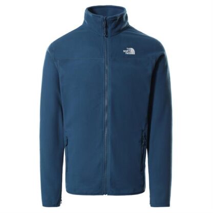 The North Face Mens 100 Glacier Full Zip, Monterey Blue - The North Face