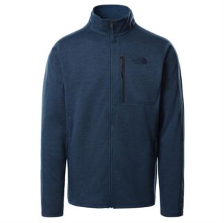 The North Face Mens Canyonlands Full Zip, Monterey Blue Heather - The North Face