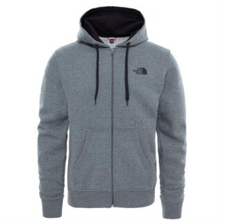 The North Face Mens Open Gate Fullzip Hoodie, Grey Heather / Black - The North Face