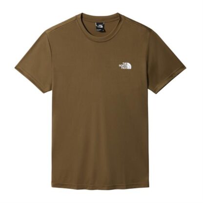 The North Face Mens Reaxion Red Box Tee, Military Olive - The North Face