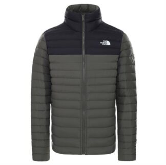 The North Face Mens Stretch Down Jacket, Taupe Green / Black - The North Face