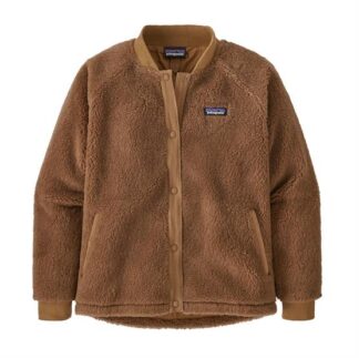 Patagonia Womens Recycled Sherpa Bomber Jacket, Nest Brown - Patagonia