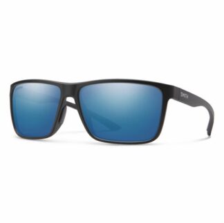 Smith Optics Riptide Matte Black Polar, Blue Mirror - Temple Fork Outfitters