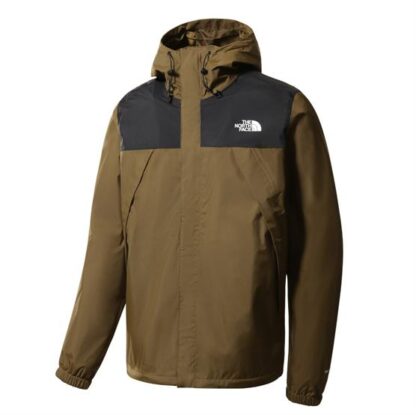 The North Face Mens Antora Jacket, Black / Military Olive - The North Face