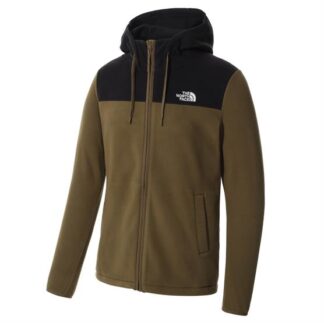 The North Face Mens Homesafe Full Zip Fleece Hoodie, Olive - The North Face