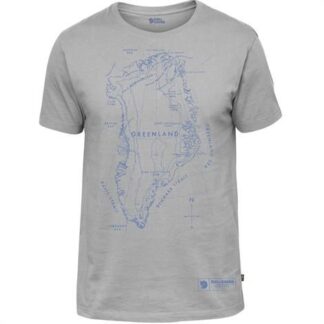 Fjällräven Greenland Printed T-Shirt Mens, Grey - Fjällräven