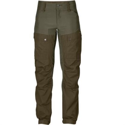 Fjällräven Keb Trousers Womens Curved, Tarmac / Dark Olive - Fjällräven