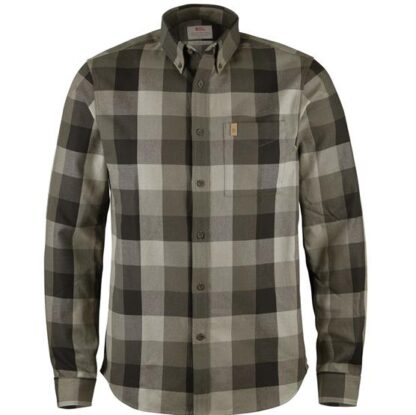 Fjällräven Ãvik Big Check Shirt L/S Mens, Black - Fjällräven