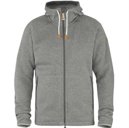 Fjällräven Ãvik Fleece Hoodie Mens, Fog - Fjällräven