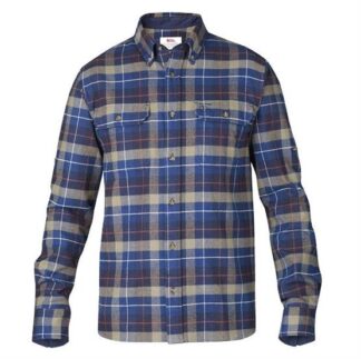 Fjällräven Sarek Heavy Flannel Shirt Mens, Navy - Fjällräven