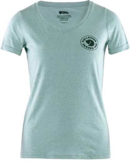Fjällräven 1960 Logo T-Shirt Womens, Clay Blue / Melange - Fjällräven