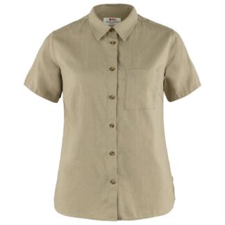 Fjällräven Ãvik Travel Shirt S/S Womens, Sand Stone - Fjällräven