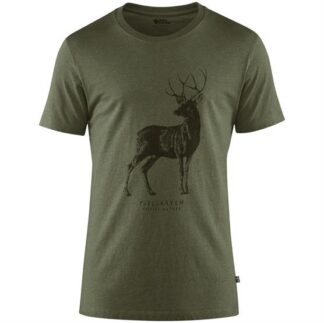 Fjällräven Deer Print T-Shirt Mens, Tarmac - Fjällräven