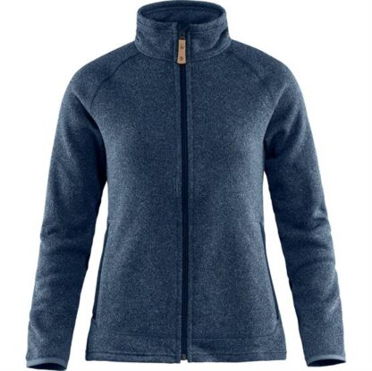 Fjällräven Ãvik Fleece Zip Sweater Womens, Navy - Fjällräven