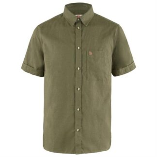 Fjällräven Ãvik Travel Shirt S/S Mens, Green - Fjällräven