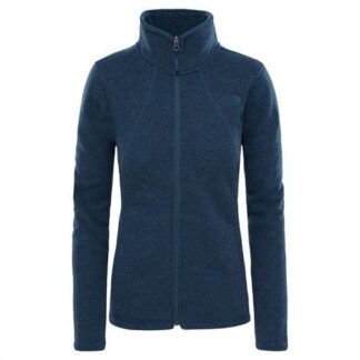 The North Face Womens Crescent Full Zip, Ink Blue Heather - The North Face