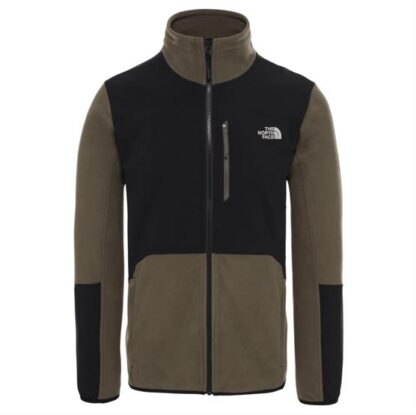 The North Face Mens Glacier Pro Full Zip, Taupe Green / Black - The North Face