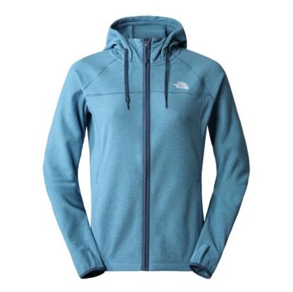 The North Face Womens Homesafe Full Zip Fleece Hoodie, Shady Blue / Sky Blue - The North Face