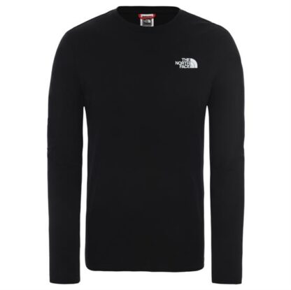 The North Face Mens L/S Red Box Tee, Black - The North Face
