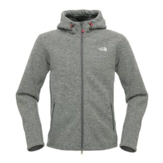 The North Face Mens Zermatt Full Zip Hoodie, Heather Grey - The North Face