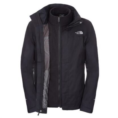 The North Face Mens New Evolve II Triclimate Jacket, Black - The North Face