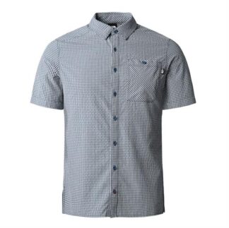 The North Face Mens S/S Hypress Shirt, Shady Blue Plaid - The North Face