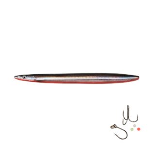 Savage Gear 3d Line Thru Sandeel 11cm - 15gr Black & Red Uv - Wobler - Savage Gear